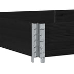 Pallet Collar Black 150x100 cm Solid Wood Pine