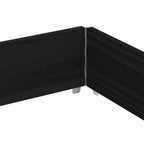 Pallet Collar Black 150x100 cm Solid Wood Pine