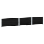 Pallet Collars 2 pcs Black 150x100 cm Solid Wood Pine