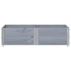 Pallet Collars 2 pcs Grey 150x100 cm Solid Wood Pine