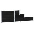 3-Tier Raised Bed Black 120x80 cm Solid Wood Pine