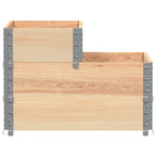 3-Tier Raised Bed 120x80 cm Solid Wood Pine
