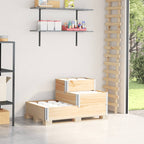 3-Tier Raised Bed 120x80 cm Solid Wood Pine