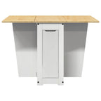 Butterfly Dining Table Foldable Corona White Solid Wood Pine