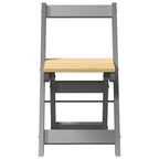 Dining Chairs Foldable 4 pcs Corona Grey Solid Wood Pine