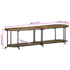 TV Cabinet 160x42x40 cm Solid Wood Reclaimed