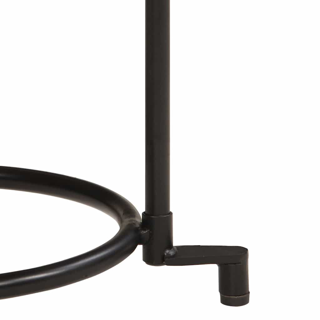 2 Piece Side Table Set Solid Wood Acacia