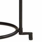 2 Piece Side Table Set Solid Wood Acacia