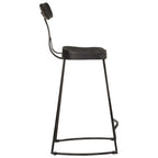 Bar Stools 2 pcs Black 49x43x88 cm Solid Wood Mango