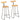 Bar Stools 2 pcs 49x43x103 cm Solid Wood Mango