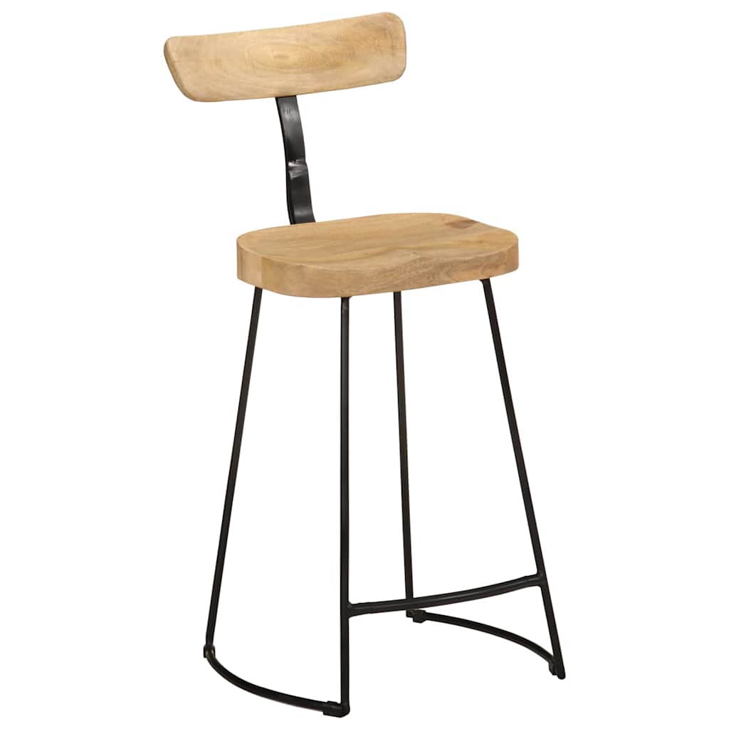 Bar Stools 2 pcs 49x43x88 cm Solid Wood Mango