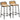 Bar Stools 2 pcs 46x35.5x80 cm Solid Wood Rough Mango