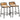Bar Stools 2 pcs 46x35.5x70 cm Solid Wood Rough Mango
