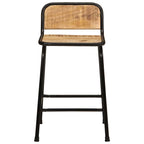 Bar Stools 4 pcs 46x35.5x70 cm Solid Wood Rough Mango