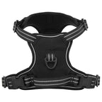 Dog Harness with Reflective Stripes Adjustable Black M