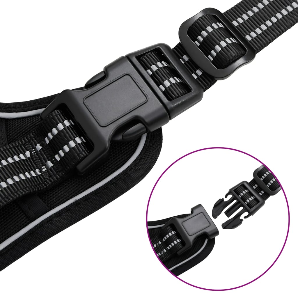 Dog Harness With Reflective Stripes Adjustable