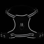 Dog Harness with Reflective Stripes Adjustable Black XL