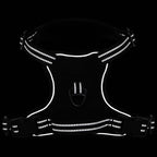 Dog Harness with Lead & Collar Adjustable Black L