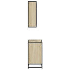2 Piece Bathroom Furniture Set Sonoma Oak Engineered Wood