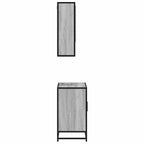2 Piece Bathroom Furniture Set Grey Sonoma Engineered Wood