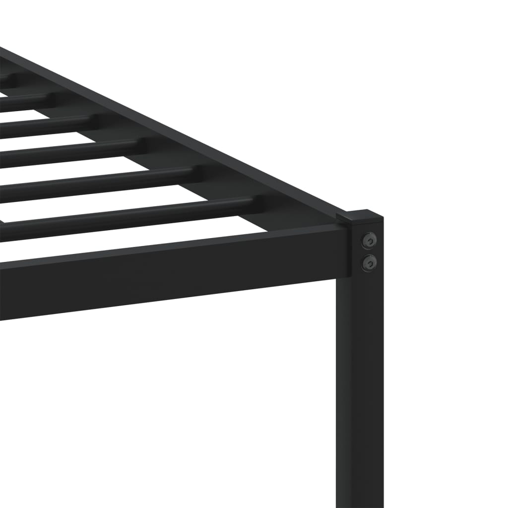 Metal Bed Frame without Mattress Sonoma Oak 90x190 cm Single