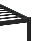 Metal Bed Frame without Mattress Sonoma Oak 90x190 cm Single
