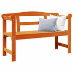 Outdoor Bench Brown 119 x 44 x 76 cm Solid Pine Wood