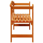 Outdoor Bench Brown 119 x 44 x 76 cm Solid Pine Wood