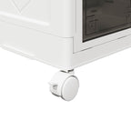 Stackable Storage Box with Wheels 3-Tier 75 L 64x39.5x110.5 cm