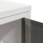 Stackable Storage Box with Wheels 4-Tier 28 L 48x29.5x112.5 cm