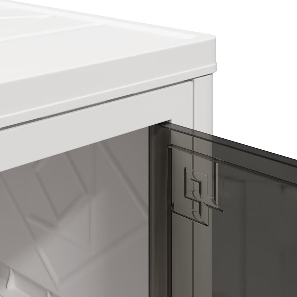 Stackable Storage Box with Wheels 4-Tier 75 L 64x40x141.5 cm