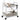 Storage Trolley 2-Tier Transparent 37x28x43.5 cm Acrylic