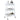 Storage Trolley 3-Tier White 42x41.5x77 cm Steel