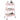 Storage Trolley 3-Tier Pink 42x41.5x77 cm Steel