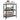 Storage Shelf on Wheels Black 71x34x88 cm Steel