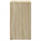 Bedside Cabinet with LED Lights Sonoma Oak Engineered Wood