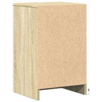 Bedside Cabinets with LED Lights 2 pcs Sonoma Oak Engineered Wood