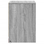 Bedside Cabinets with LED Lights 2 pcs Grey Sonoma Engineered Wood