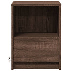 Bedside Cabinets with LED Lights 2 pcs Brown Oak Engineered Wood