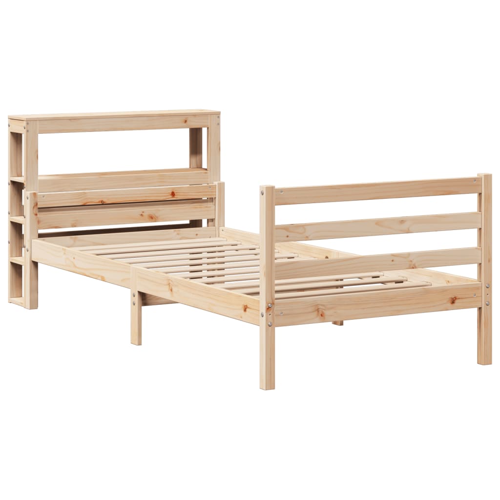 Bed Frame with Headboard without Mattress 100x200 cm