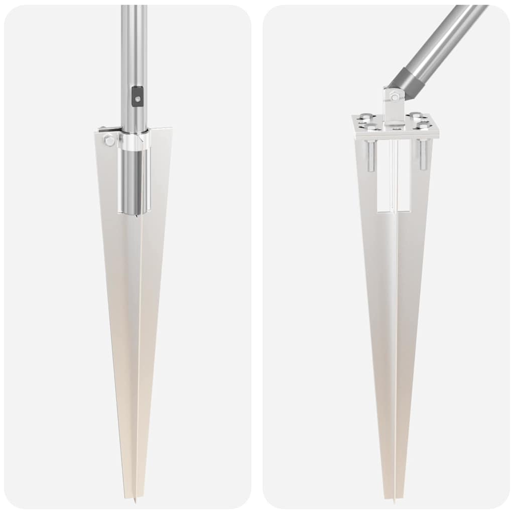 Fence Post 26 pcs Grey 3.2 x 3.2 x 105 cm