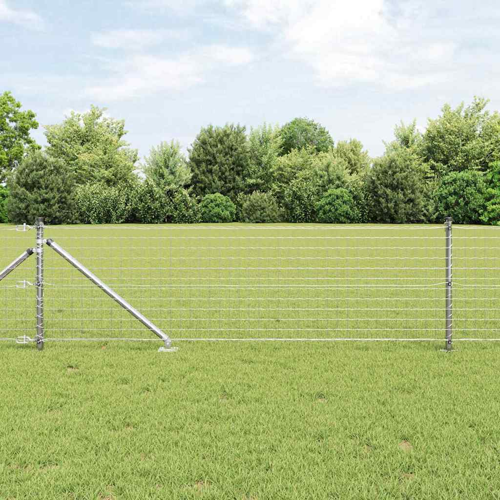 Fence Post 26 pcs Grey 3.2 x 3.2 x 105 cm