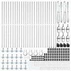 Fence Post 26 pcs Grey 3.2 x 3.2 x 68.5 cm