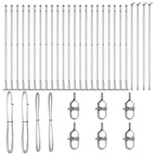 Fence Post 26 pcs Grey 3.2 x 3.2 x 78.5 cm