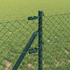 Fence Post Green 10 x 0.8 m (40 x 40 mm mesh) Steel and PVC