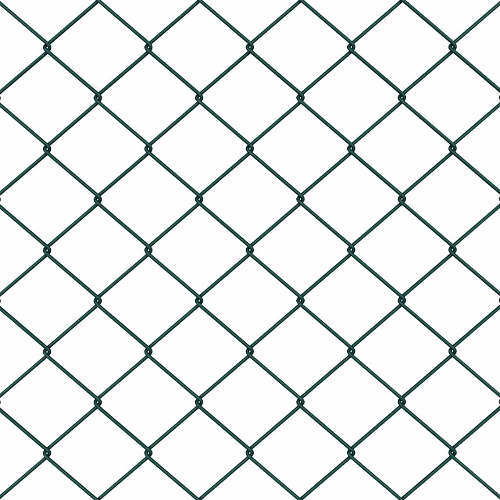 Fence Post Green 10 x 1 m (40 x 40 mm mesh) Steel and PVC