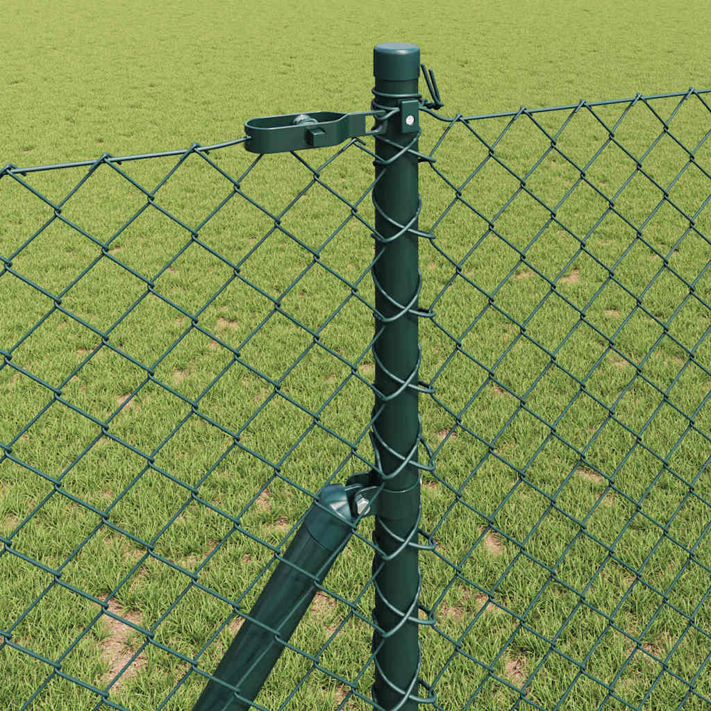 Fence Post Green 10 x 1.2 m (40 x 40 mm mesh) Steel and PVC