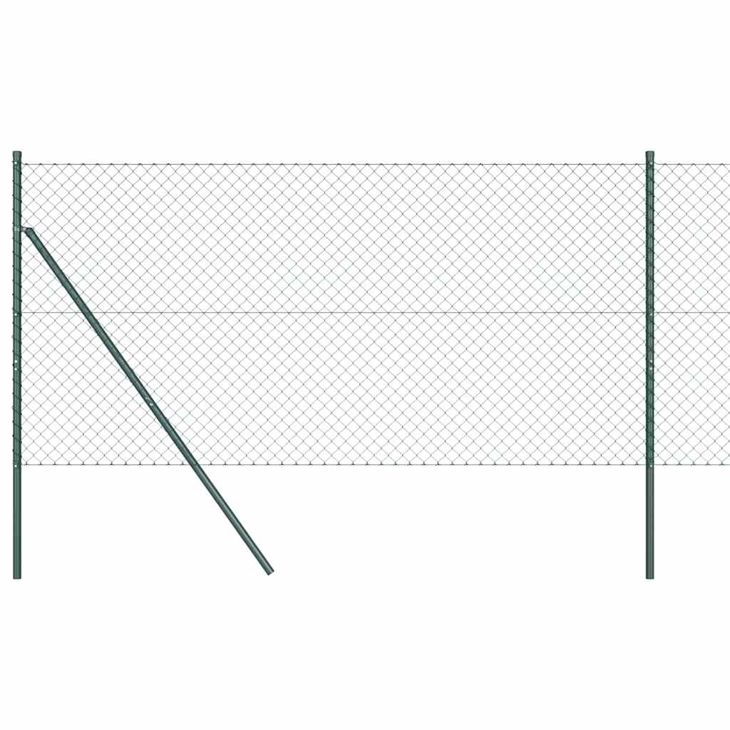 Fence Post Green 10 x 1.2 m (40 x 40 mm mesh) Steel and PVC