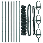 Fence Post Green 10 x 1.2 m (40 x 40 mm mesh) Steel and PVC