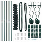 Fence Post Green 10 x 1.5 m (40 x 40 mm mesh) Steel and PVC